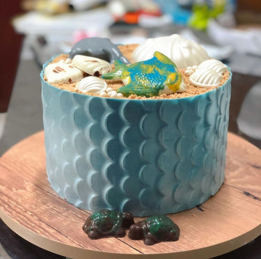 Forma De Chocolate - Placa De Textura Escama - Cód 9948